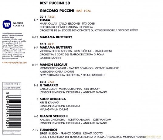 Best Puccini 50 [3CD]