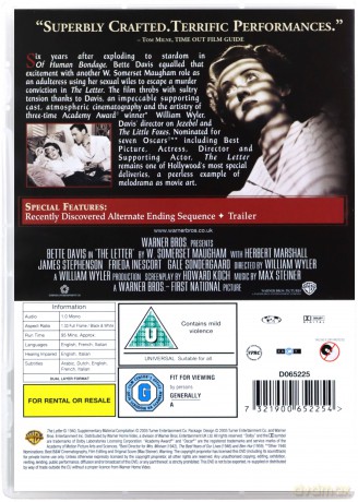 Bette Davis Box Set Vol 1 (Pan Skeffington / Zwycięstwo nad mrokiem / List / Trzy kamelie) [4DVD]