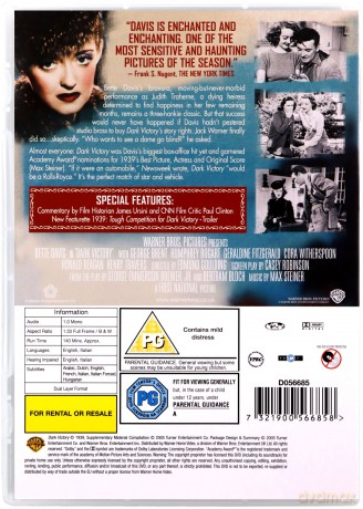 Bette Davis Box Set Vol 1 (Pan Skeffington / Zwycięstwo nad mrokiem / List / Trzy kamelie) [4DVD]