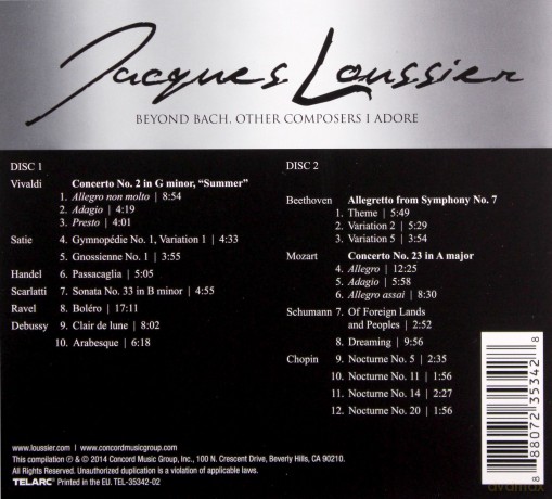 Jacques Loussier: Beyond Bach: Other Composers I Adore [2CD]