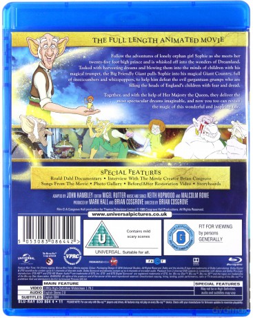 Bfg Big Friendly Giant (BFG: Bardzo Fajny Gigant) [Blu-Ray]
