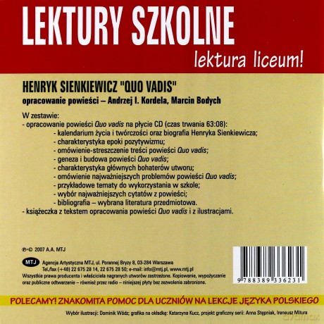 Quo vadis. Opracowanie powieści [Książka]+[CD]