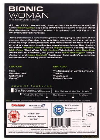 Bionic Woman The Complete Series (Bionic Woman: Agentka przyszłosci) [2DVD]