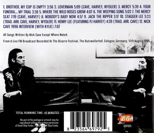 Nick Cave: Bizarre Festival 1996 [CD]