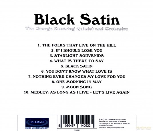 George Shearing: Black Satin [CD]