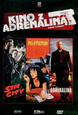 Kino z adrenaliną: Pulp Fiction / Sin City / Adrenalina [3DVD] 