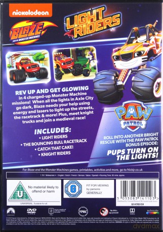 Blaze & The Monster Machines: Light Riders (Blaze i Mega Maszyny) [DVD]