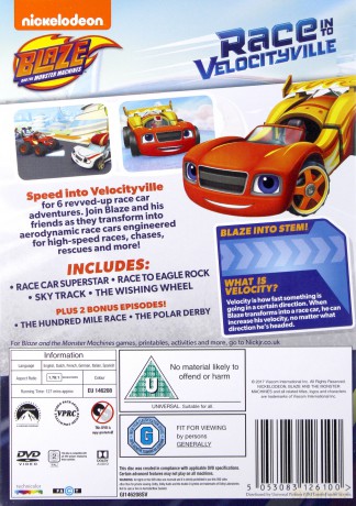 Blaze And The Monster Machines: Race Into Velocityville (Blaze i Mega Maszyny) [DVD]