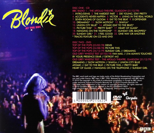 Blondie: Blondie At The BBC [CD]+[DVD]