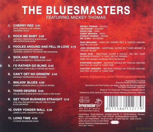 Bluesmasters Ft Mickey Thom: Bluesmasters [CD]