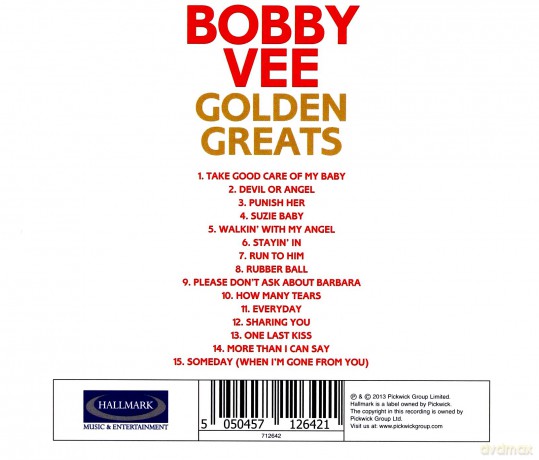 Bobby Vee: Bobby Vees Golden Greats [CD]