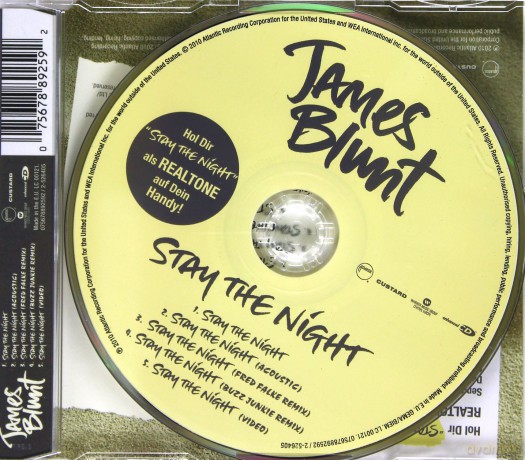 James Blunt: Stay The Night (maxi-single) [CD]