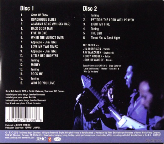 The Doors: Live In Vancouver 1970 [2CD]