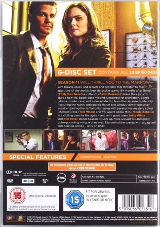 Bones The Complete 11 Season (Kości) [DVD]