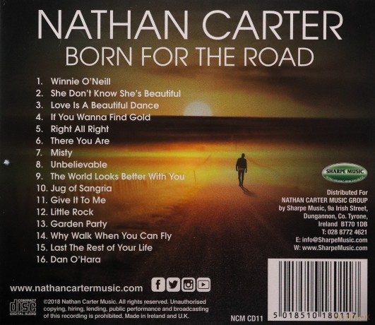 Nathan Carter: Born For The Road [CD]