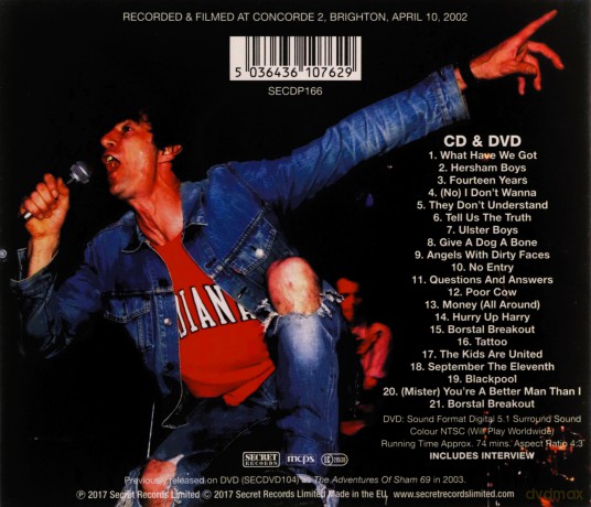 Sham 69: Borstal Breakout - Live In London [2CD]