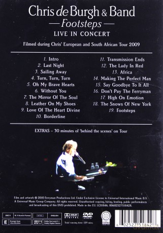 Chris De Burgh: Footsteps - Live In Concert [DVD]