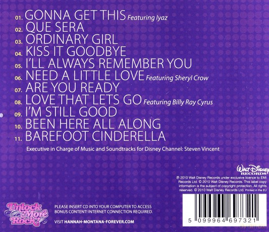 Hannah Montana Forever soundtrack (International Edition) [CD]