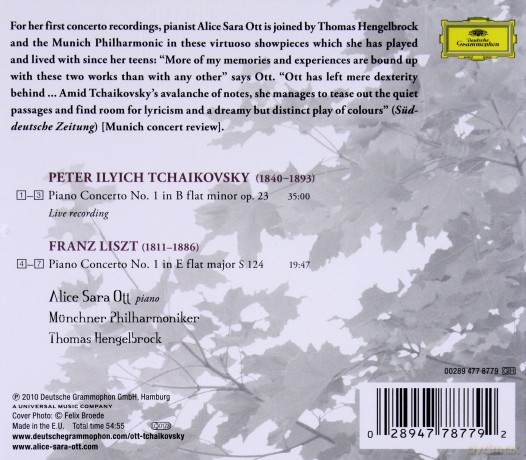 Alice Sara Ott: Tchaikovsky, Liszt Concertos [CD]