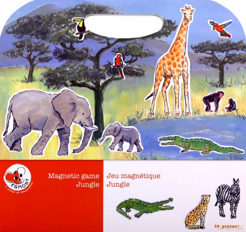 Układanka gra magnetyczna Dżungla