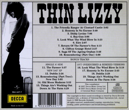 Thin Lizzy: Thin Lizzy  Remastered [CD]