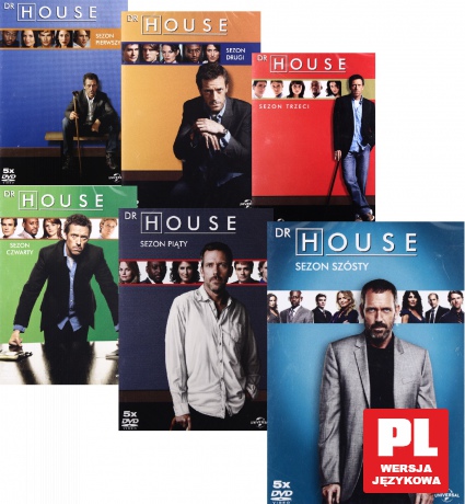 Dr House sezony 1+2+3+4+5+6 Pakiet [29DVD]