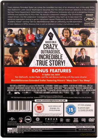 BlackkKlansman (Czarne bractwo. BlacKkKlansman) [DVD]