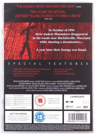 Blair Witch Project [DVD]