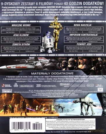 Gwiezdne Wojny: Kompletna Saga (Star Wars) [BOX] [9xBlu-Ray]