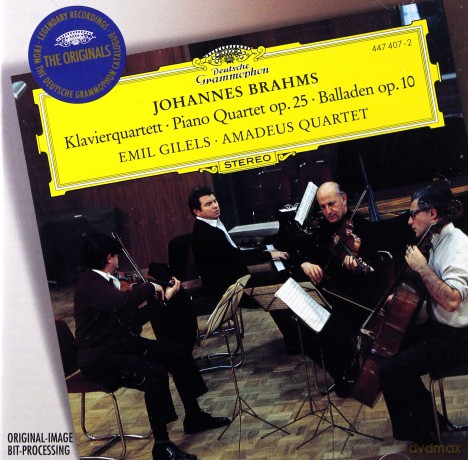 Gilels Amadeus Qrt: Brahms Klavierquartet [CD]