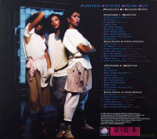 Pointer Sisters: Break Out [CD]