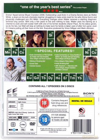 Breaking Bad Complete Season 1 [3DVD]