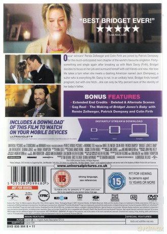 Bridget Joness Baby + UV (Bridget Jones 3) [DVD]