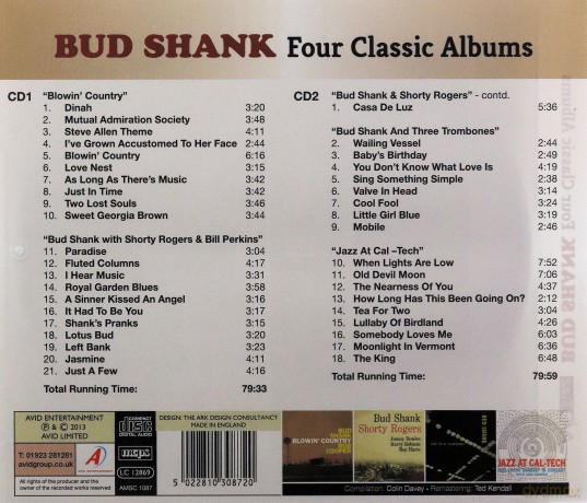 Bud Shank: Bud Shank Four Classic Albums [CD]