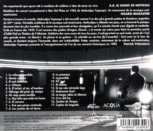 Atahualpa Yupanqui (Live 1982): Buenas Noches. Compatriotas... [CD]