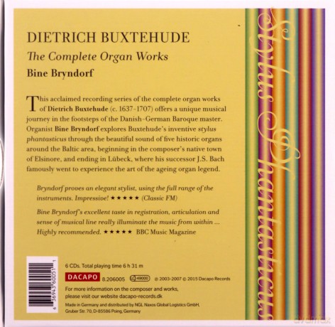 Bine Bryndorf: Buxtehude Organ Works [6CD]