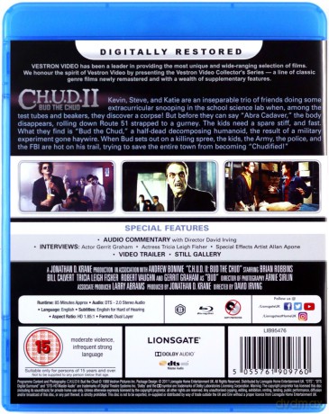 C.H.U.D 2: Bud The Chud (Vestron) [Blu-Ray]