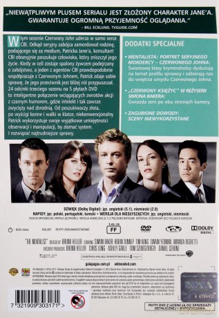 Mentalista sezon 3 [DVD]