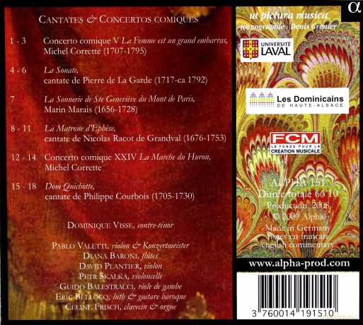 Dominique Visse: Cafe Zimmermann: Dom Quichotte... [CD]