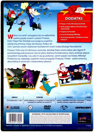 Fineasz i Ferb: Dziobakowe święta (Disney) [DVD]