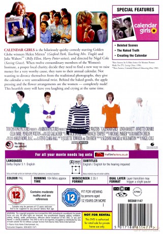 Calendar Girls (Dziewczyny z kalendarza) [DVD]