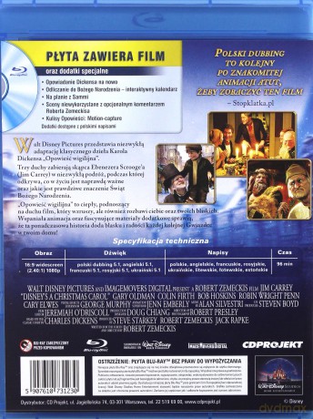 Opowieść wigilijna (2009) (Disney) [Blu-Ray]