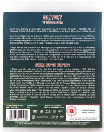 Caltiki: The Immortal Monster [Blu-Ray]+[DVD]