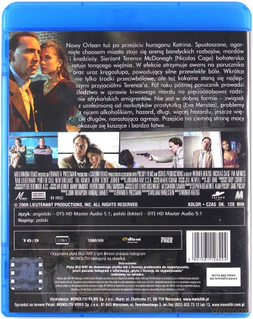 Zły porucznik (2010) [Blu-Ray]