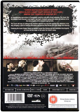 Argentos Dracula The Legend Rises [DVD]