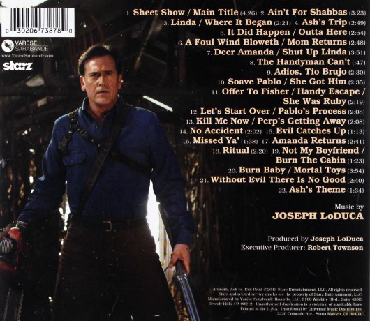 Ash Vs Evil Dead soundtrack [CD]