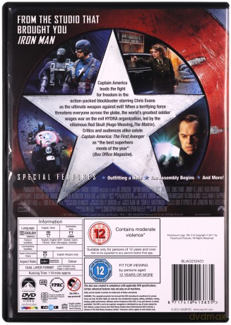 Captain America The First Avenger (Kapitan Ameryka: Pierwsze starcie) [DVD]