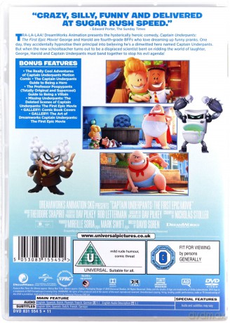 Captain Underpants: The First Epic Movie (Kapitan Majtas: Pierwszy wielki film) [DVD]