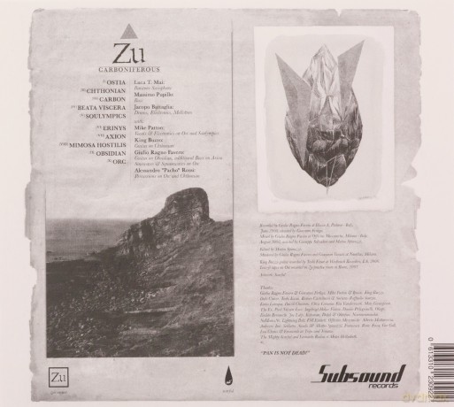 Zu: Carboniferous (10th Anniversary Edition) [CD]