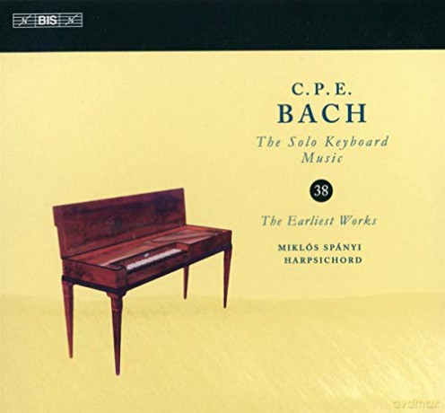 Miklos Spanyi: Carl Philipp Emanuel Bach: The Solo Keyboard Music. Vol. 38 - The Earliest Works [CD]
